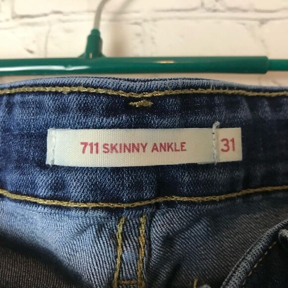 Levi’s 711 Skinny Ankle Jeans Size 31 - Picture 4 of 8